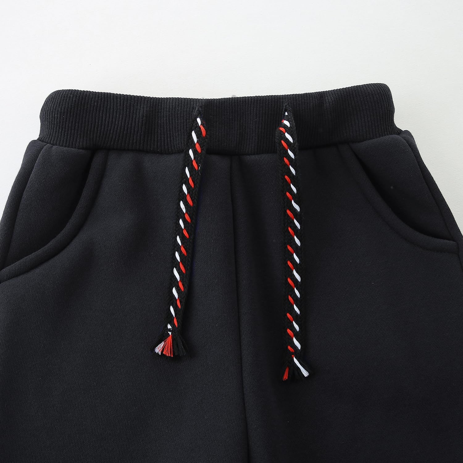 Funnymore Baby Boys Girls Fleece Joggers Sweatpants,3 Pack Fall Winter Pull On Jogger Pants Black/Navy/Burgundy 2t
