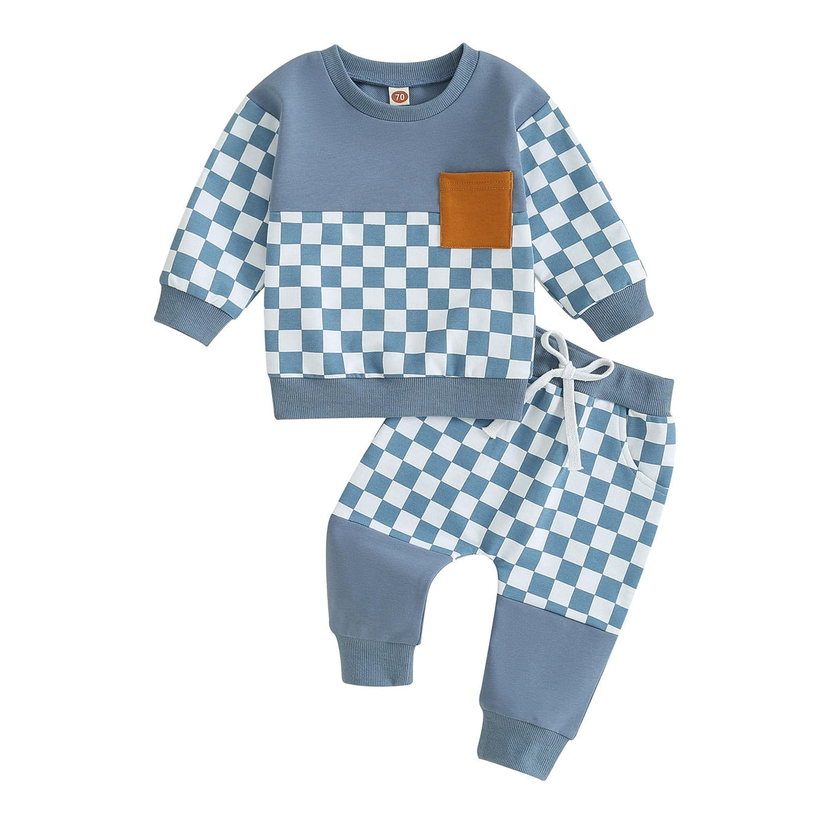 Fernvia Toddler Baby Girl Clothes 3 6 9 12 18 24 Months Fall Outfits Solid Long Sleeve Sweatshirt Tops + Pants Set (A-Purple, 6-12 Months)