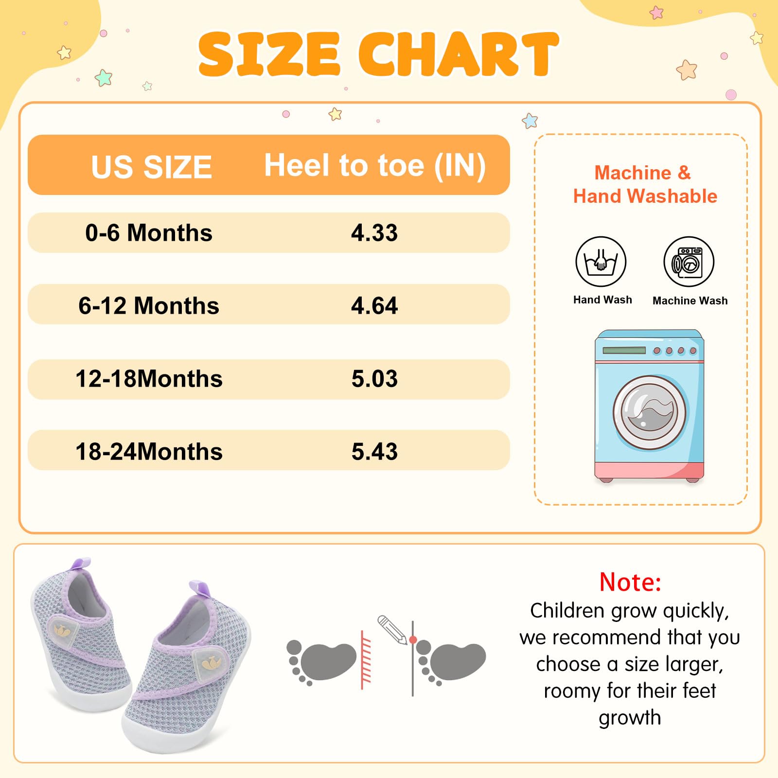 FEETCITY Baby Walking Shoes Girls Boys Infant Shoes Newborn Crib Shoe Wide Toe Box Slip On Baby Sneakers Purple