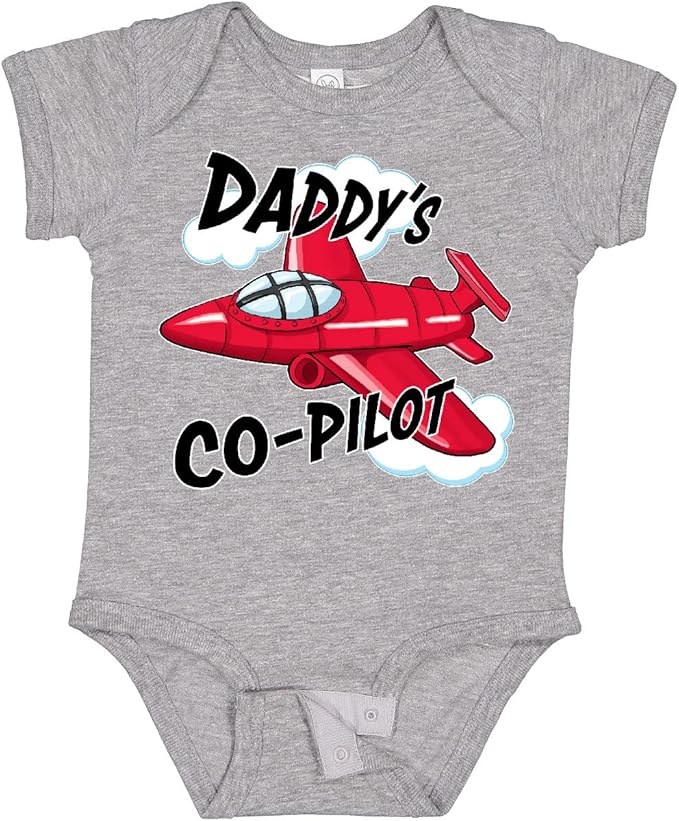 inktastic Daddys Co-Pilot for Fathers Day Baby Bodysuit