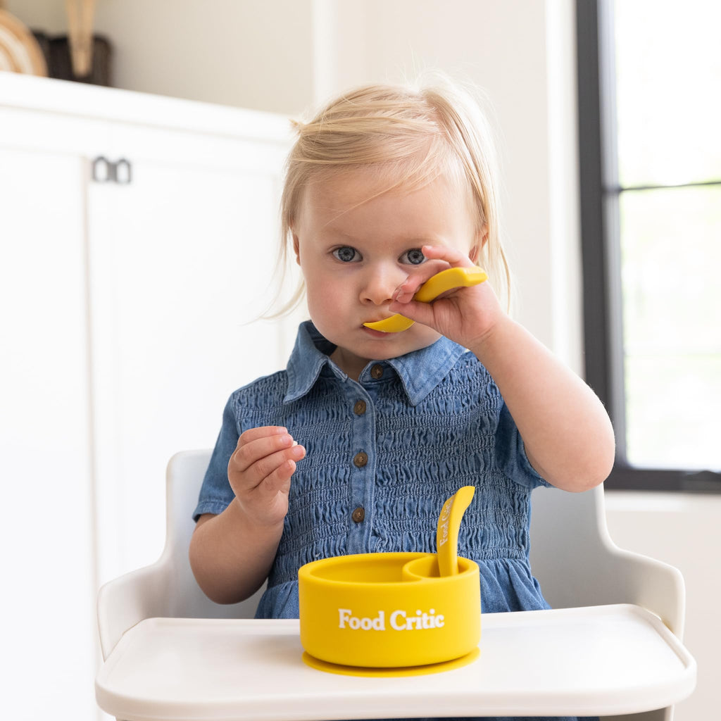 Bella Tunno Silicone Suction Bowl & Spoons for Toddlers & Babies, Food Grade BPA Free Silicone, Non Slip Base, Microwave & Dishwasher Safe, Ideal Baby-Led Weaning Bowl