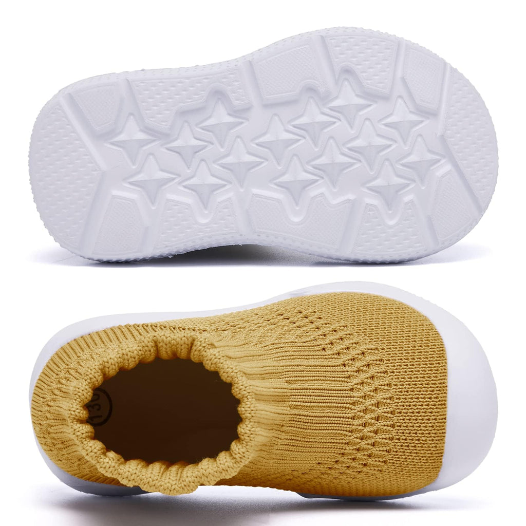 MORENDL Baby Shoes Toddler Walking Sock Shoes Infant Boy Girl Slip On Sneakers First Walker Slippers