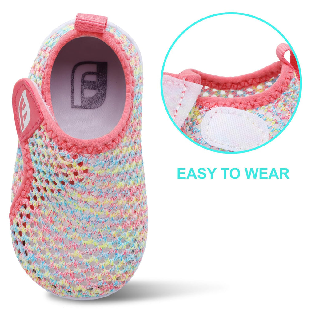 Baby Water Swim Shoes Barefoot Aqua Sock Quick Dry Breathable for Infant Boys Girls Colorful 0-6 Months Infant
