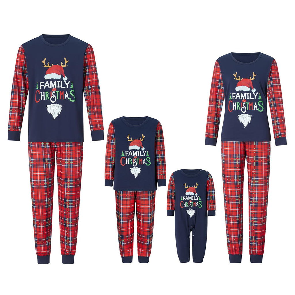 Awoscut Family Christmas Pajamas Matching Pajamas for Family, Xmas PJs Sets Holiday Sleepwear(&q-13, Kids, 3 Years)