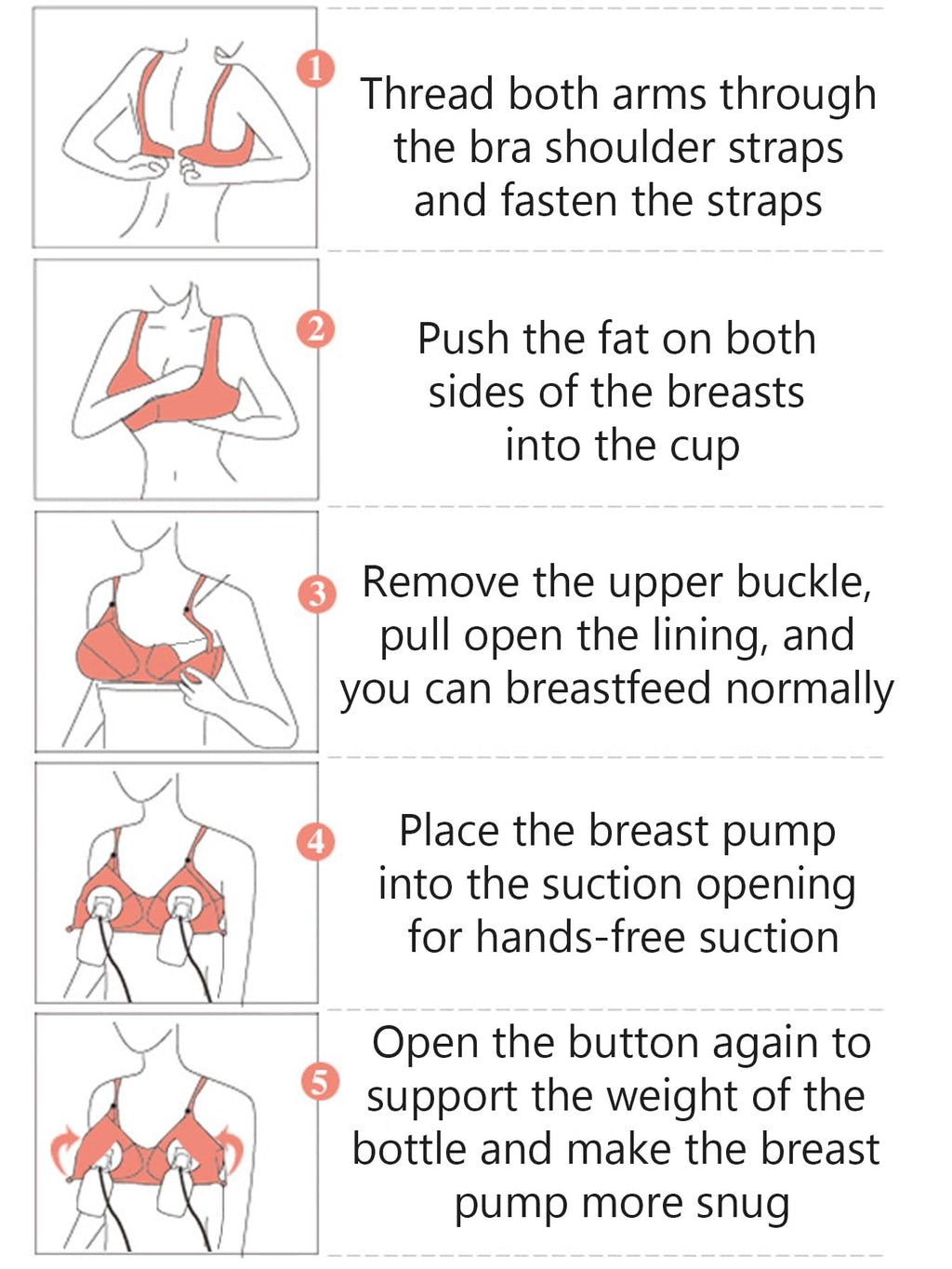 iloveSIA Hands Free Pumping and Nursing Bra 3 Pack Size M