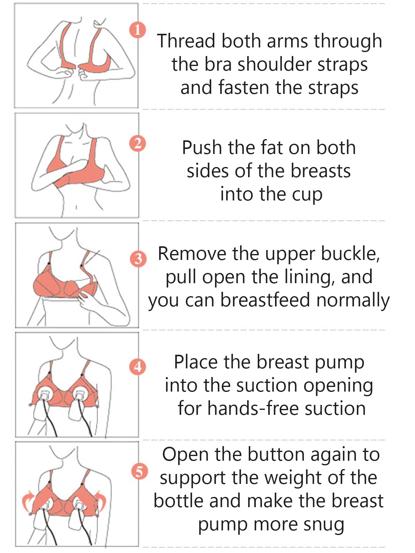 iloveSIA Hands Free Pumping and Nursing Bra 3 Pack Size M