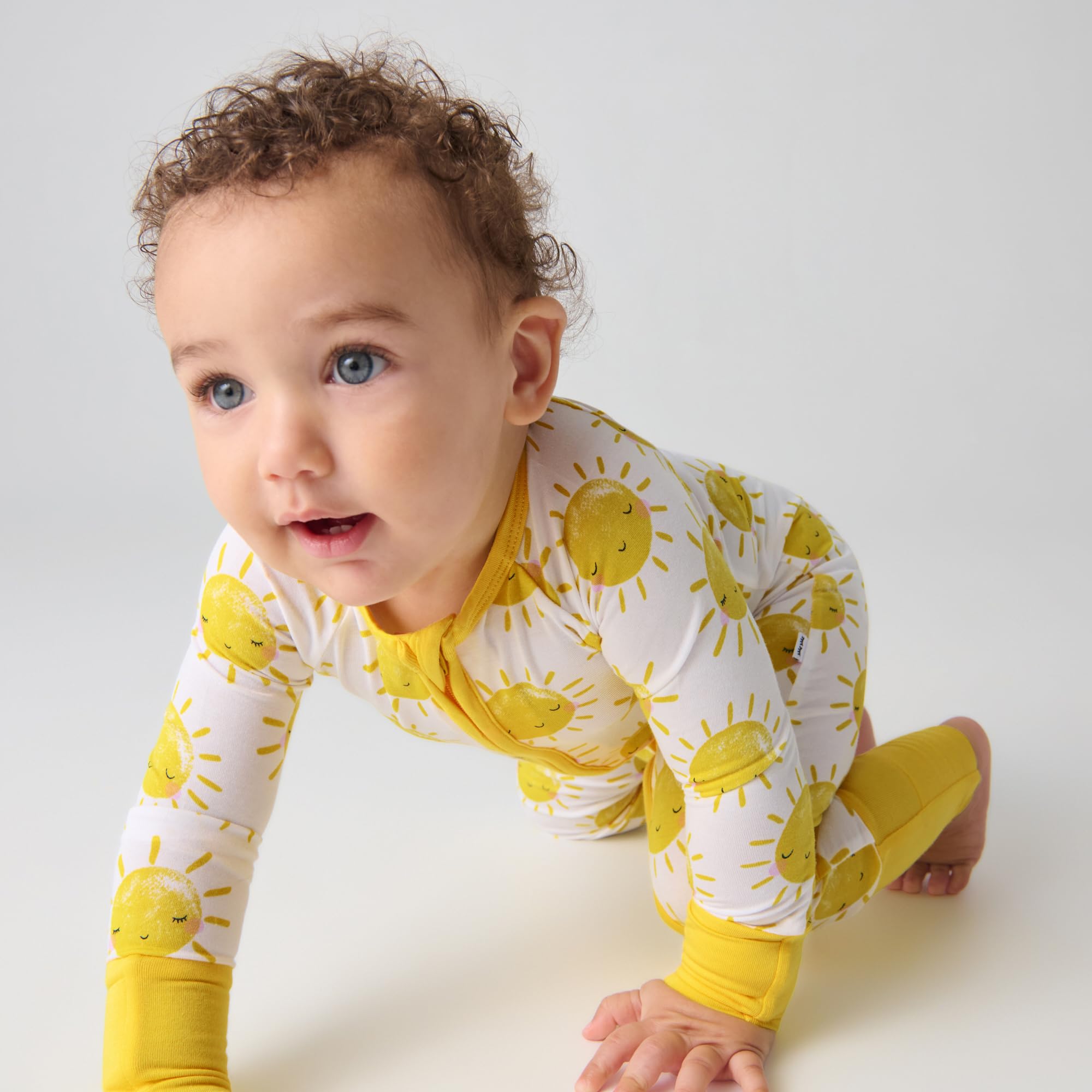 Little Sleepies Baby Pajamas, Sunshine, 0-3M