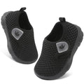 FEETCITY Baby Shoes Boys Girls First Walking Shoes Infant Sneakers Lightweight Slip On Shoe Black