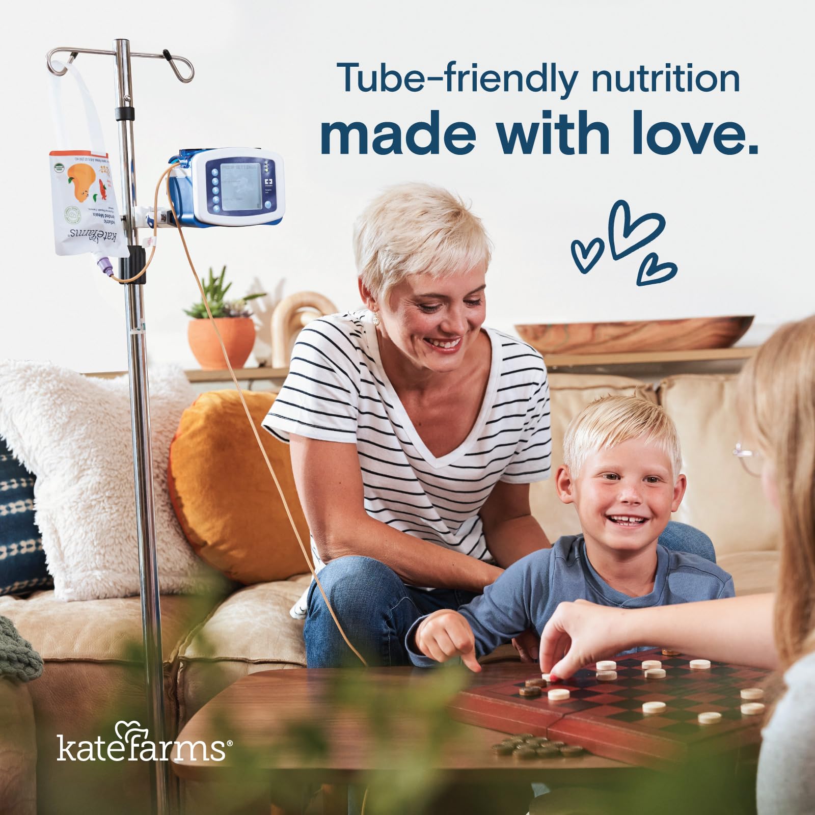 KATE FARMS Pediatric Blended Meal, Banana and Blueberries, 12 Pack