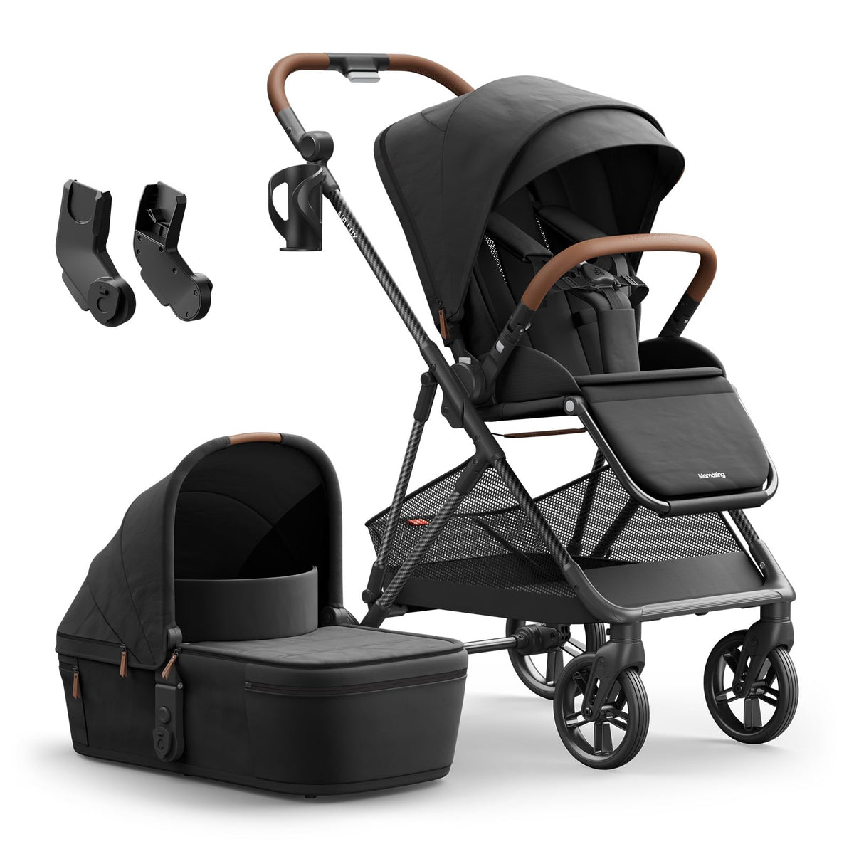 Mamazing Air Lux Baby Stroller with Carbon Fiber Frame, Only 15.8lbs