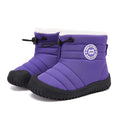 BMCiTYBM Toddler Baby Snow Boots Winter Shoes Boys Girls Cold Weather Baby Faux Fur Shoes 3-3.5 Years Purple Size 9 Toddler