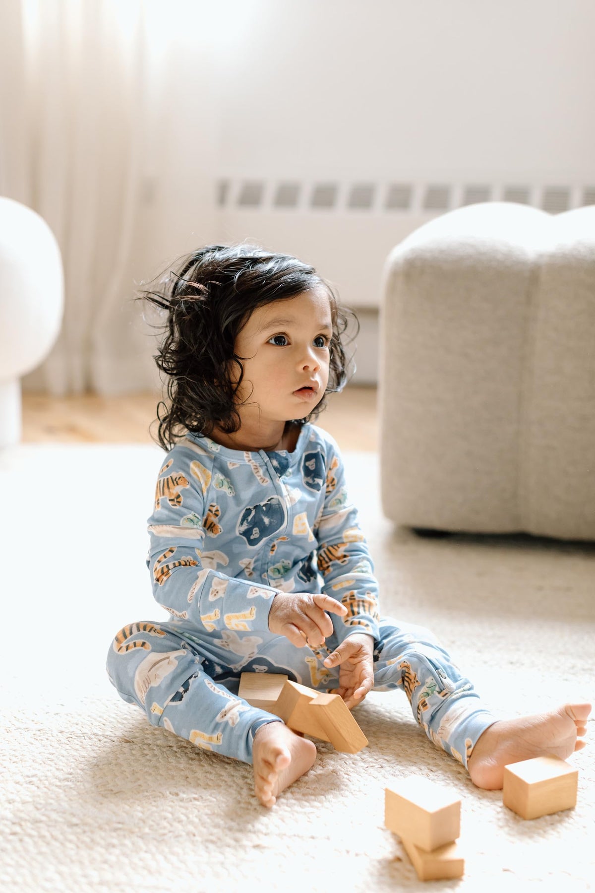Loulou Lollipop Baby Sleeper, 2-Way Zipper, Soft & Breathable TENCEL™ Lyocell, All Season, Baby Girl & Boy, 3-6 Months - Planets