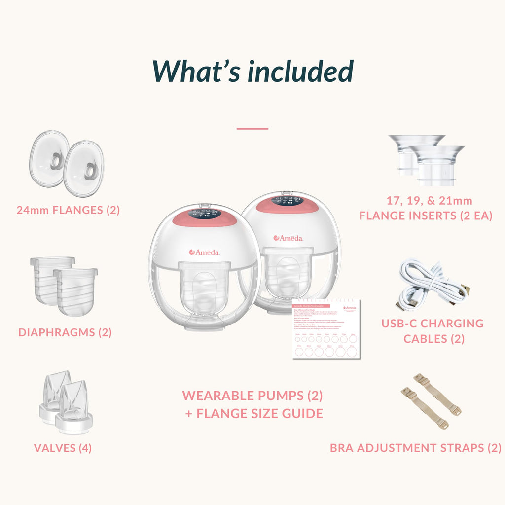 Ameda GLO Wearable Breast Pump | Hands-Free | Hospital Grade | Portable