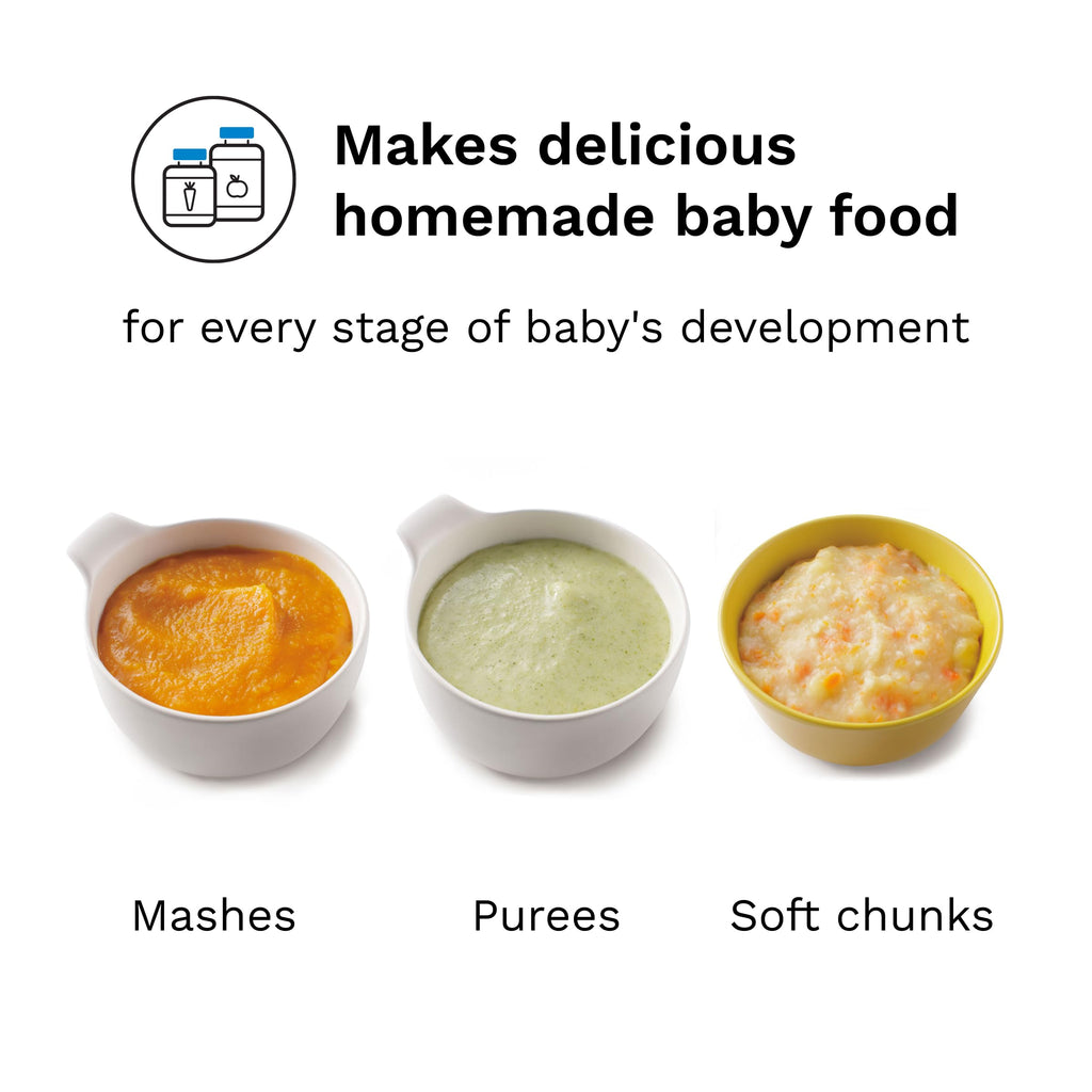 Baby Brezza One Step Baby Food Maker Deluxe - Steam + Blend Organic Food
