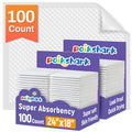 100 Pack Disposable Changing Pads for Baby, 18" x 24" Super Absorbency Disposable Underpads Large Bed Pads Absorbent Fluff Protective Table Pads Disposable Diaper Changing Pads, Leakproof
