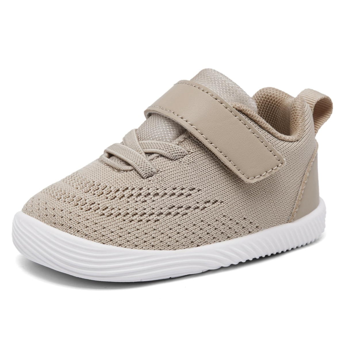 MORENDL Toddler Sneakers Baby Boys & Girls Barefoot Shoes Lightweight Breathable Walking Running Tennis Athletic Sport Shoes Black 18-24Months