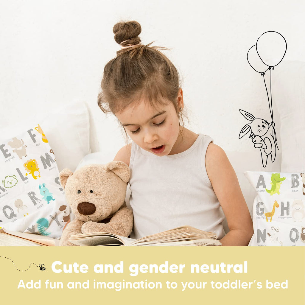 Toddler Pillow with Pillowcase, 13x18 My Little Dreamy Pillow (KeaABC)