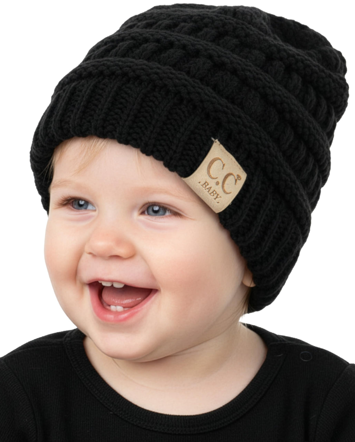 Funky Junque Baby Winter Hat – Cute Newborn Beanie, Infant Girl Hats 0–12 Months, Soft Knit Baby Beanies for Boys & Girls, Cozy Warm Stocking Stuffer Gift: Beige