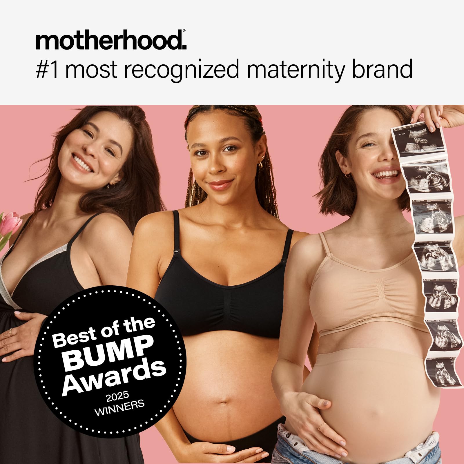 Motherhood Maternity Women’s 2-Pack Wrap Front Nursing Bras, Porcelain Pink/Nutmeg, XXL