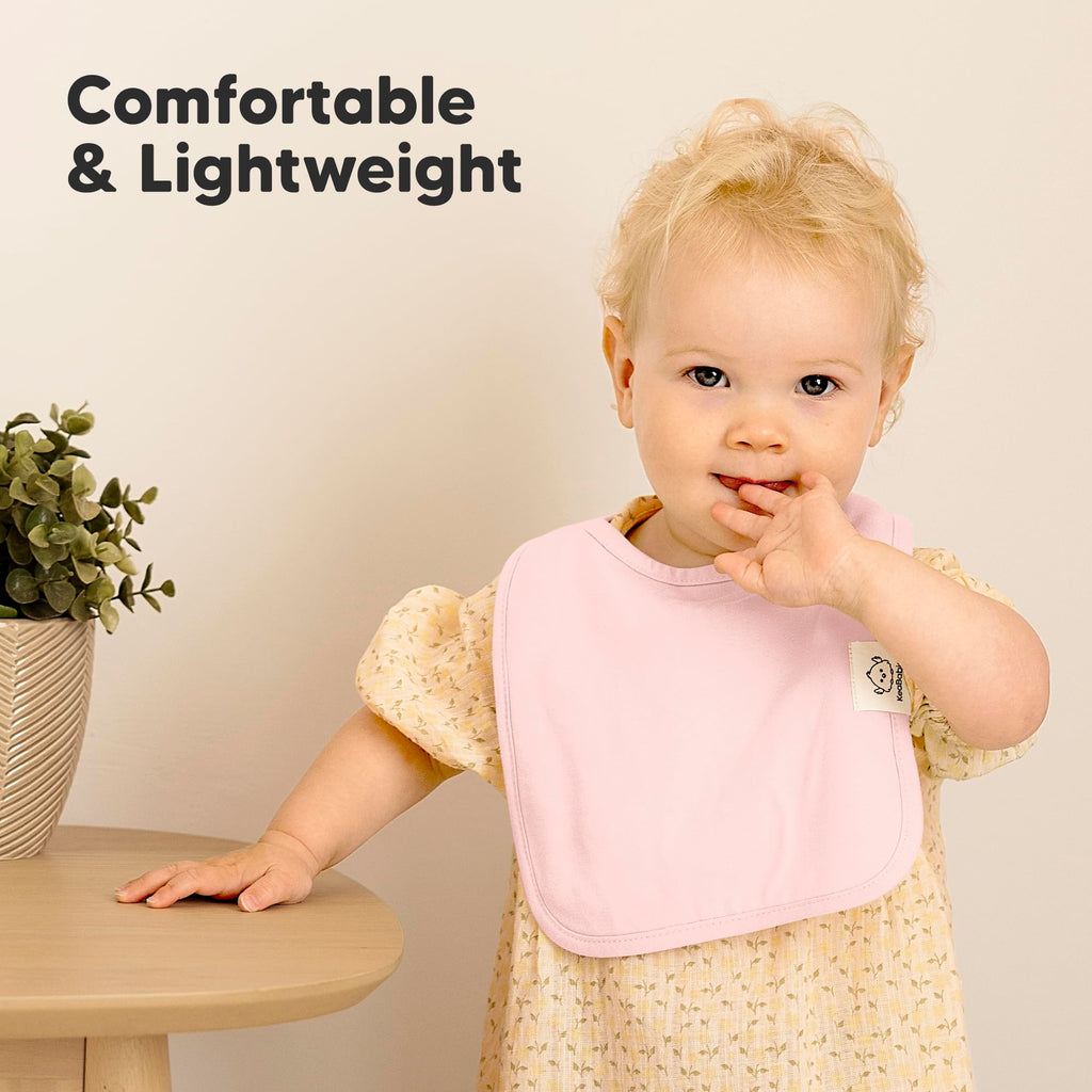 KeaBabies 8-Pack Organic Baby Bibs for Boys, Girls Drool Bibs (Embrace)