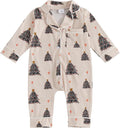 Balaflyie Baby Girl Button Down Pajamas Romper One-Piece Jumpsuit Long Sleeve Sleeper Infant Sleepwear
