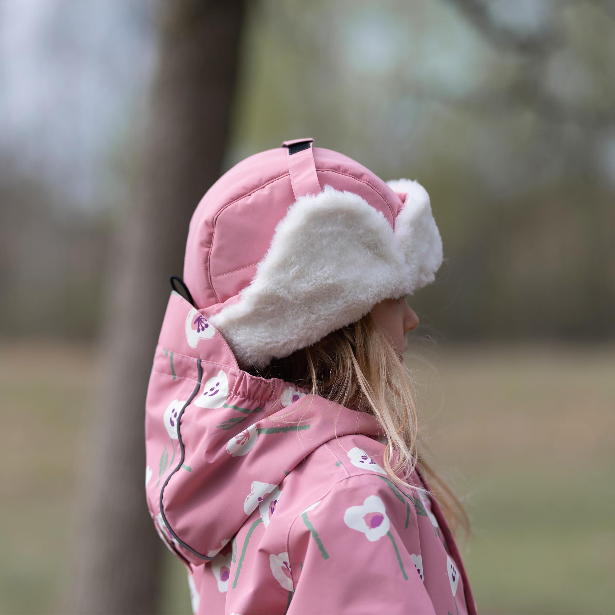 JAN & JUL Toasty-Dry Trapper Hat for Baby and Kids (Dusty Pink, XL)