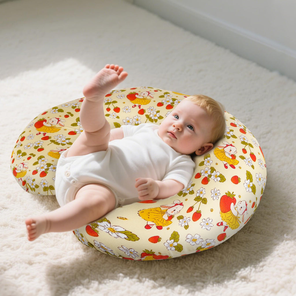 x-vesolje Baby Nursing Pillow for Breastfeeding, Adjustable Breastfeeding Pillow for Bottle Feeding, Nursing Support Pillow for Mom and Baby Healthier Nursing, Removable Cover- Bunny