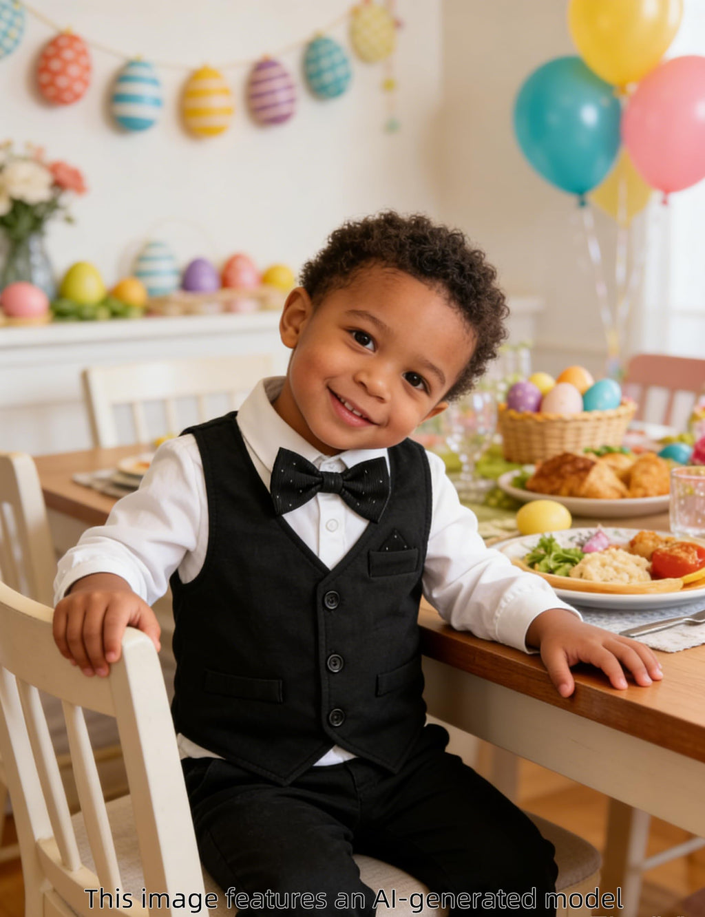 Baby Tuxedo Boys Infant Suits Formal Dress Easter Outfit 6-9 Months Black