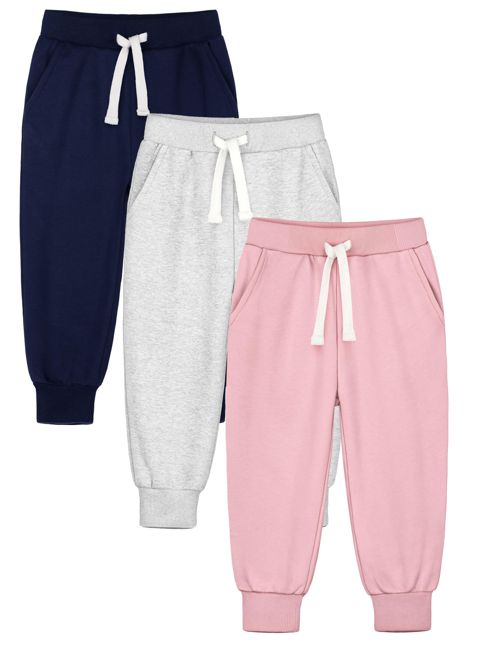 HXP 3 Pack Toddler Boys Sweatpants Cotton Toddler Pants Boys Kids Joggers