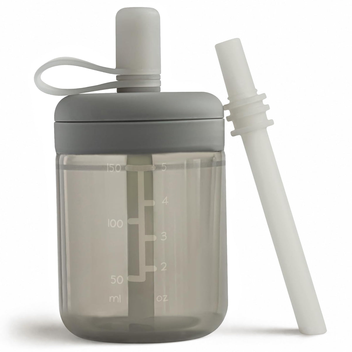 Moonkie Baby Training Cup Silicone Straw Cup | BPA-Free Drop-Proof Sippy Cups for Infants Toddlers and Kids 6 Months+ | 5 oz, 1pack, DX-BTC-01