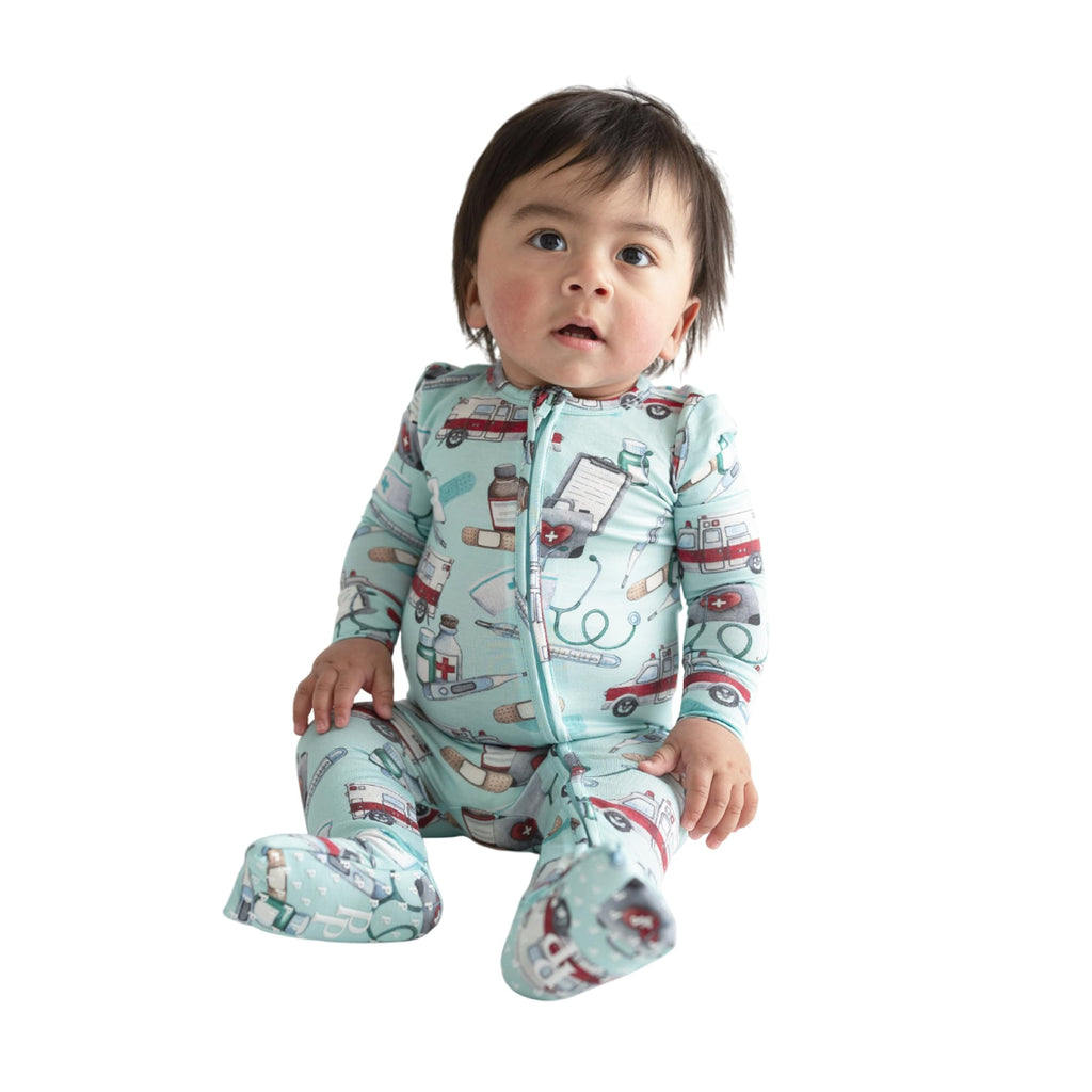 Posh Peanut Convertible Baby Sleepers, Boy Toddlers Footless Pajamas