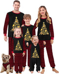 Awoscut Christmas Family Matching Pajamas Christmas Pjs Holiday Nightwear Sleepwear Sets Long Sleeve Pjs