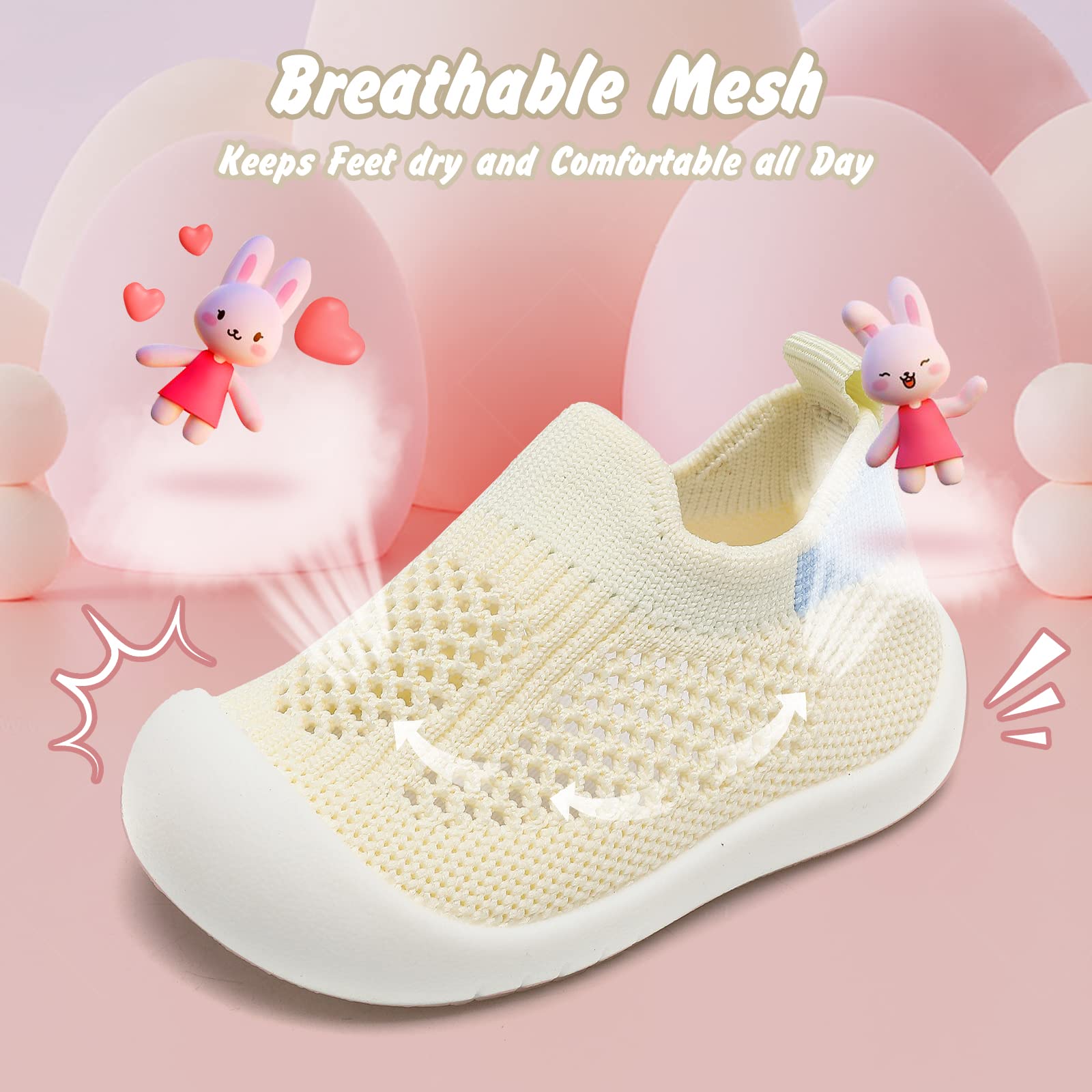 Baby Boy First Walking Shoes Girl Toddler Soft Sole Breathable