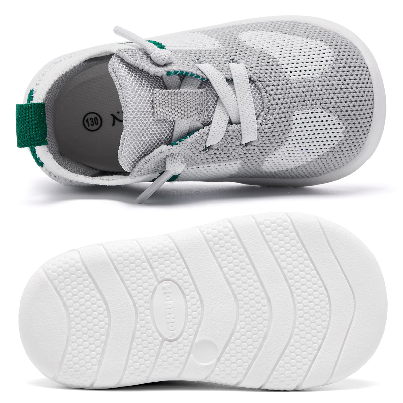 MORENDL Toddler Shoes Baby Walking Sock Shoes Infant Sneakers Boy Girl Barefoot Tennis Shoe Non-Slip Brethable