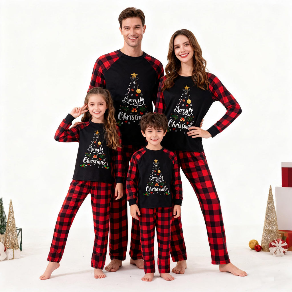 Awoscut Family Christmas Pajamas Matching Pajamas for Family, Xmas PJs Sets Holiday Sleepwear(#gj-8, Mom, M)
