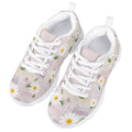 MARSVOVO Kids Slip On Sneakers Non Slip Lace-up Lightweight Breathable Athletic Flexible Pre Walking Shoes for Boy Girl Classic Casual Comfortable Play Sport Shoes Daisy Design Size 11 US