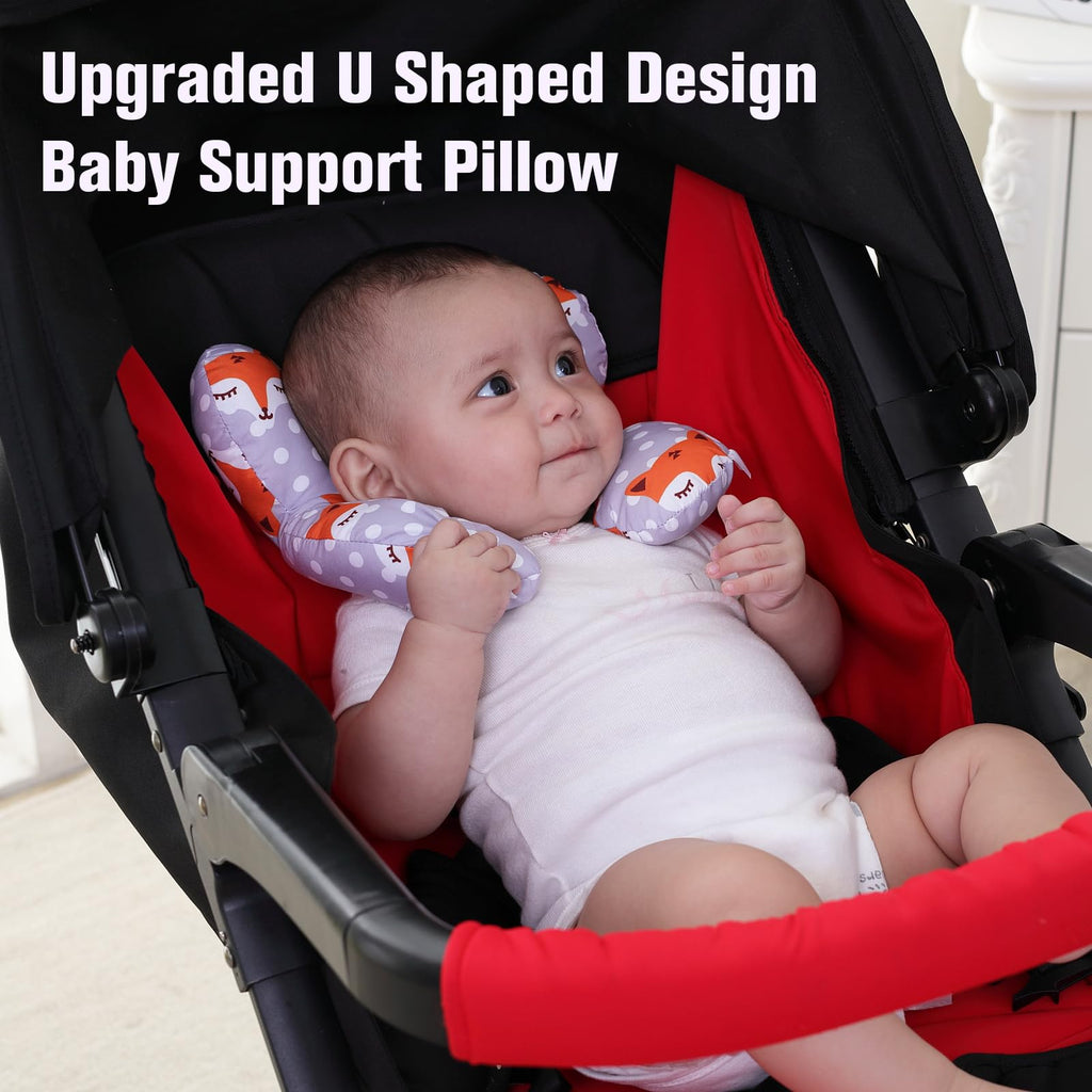 KAKIBLIN Baby Neck Pillows for Car Seat, Baby Head Support Pillow