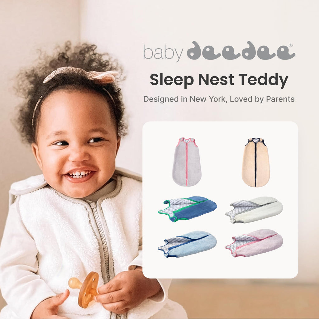Baby Deedee Sleep Nest Teddy - Sherpa Sleep Sack 2.5 TOG 0-6M Bubble Gum