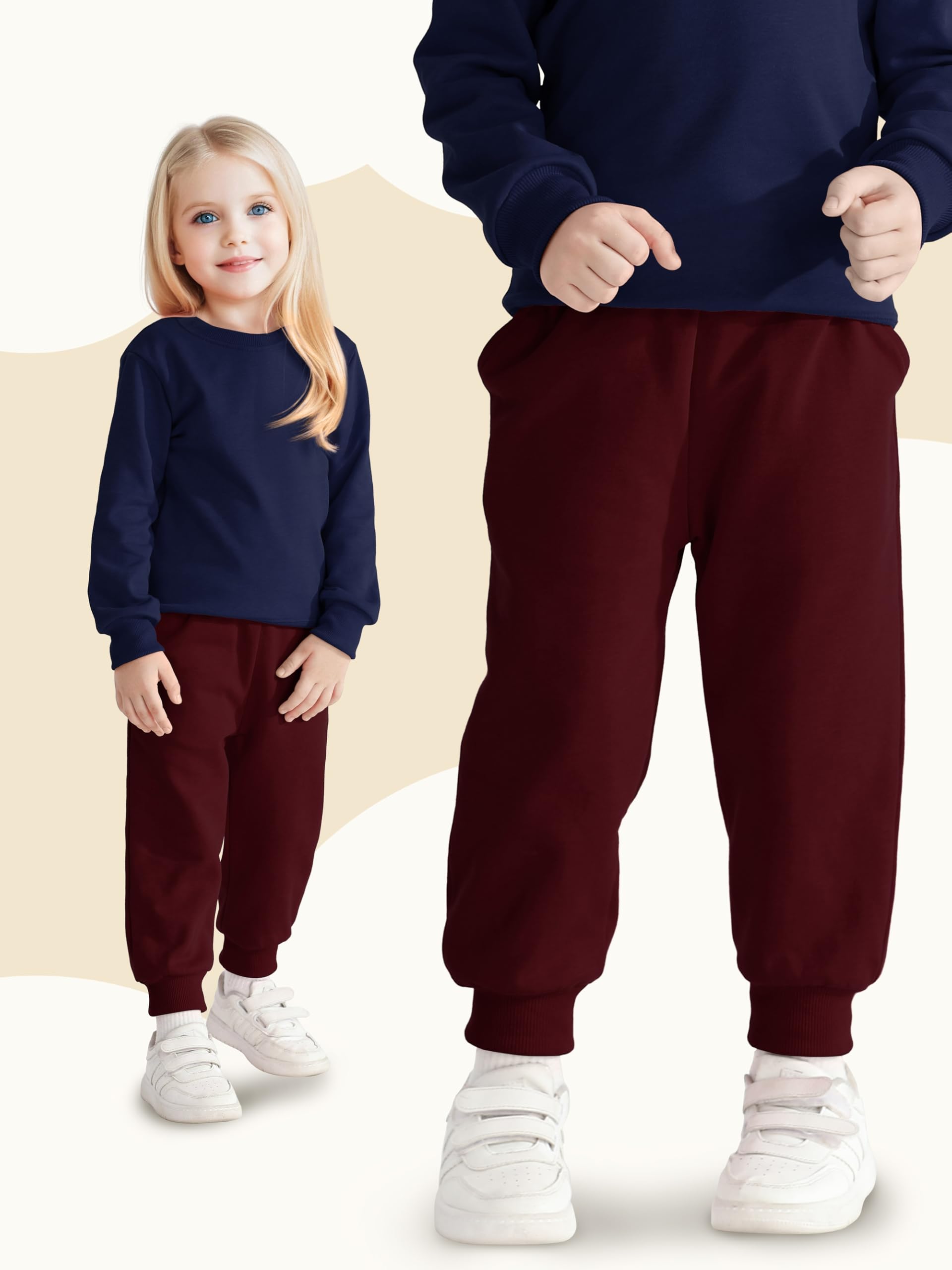 HXP 3 Pack Toddler Boys Sweatpants Cotton Toddler Pants Boys Kids Joggers