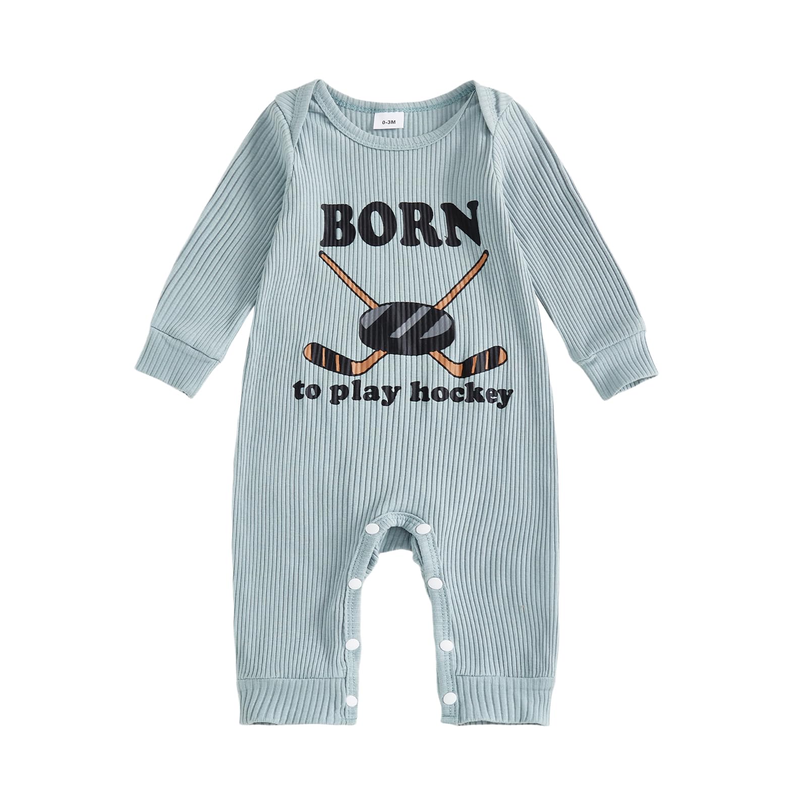 Fernvia Newborn Baby Boy Clothes Letters Print Bodysuit 3 6 9 12 18 Months Long Sleeve Jumpsuit with Hat 2PCS Outfits Set (E Gray, 12-18 Months)