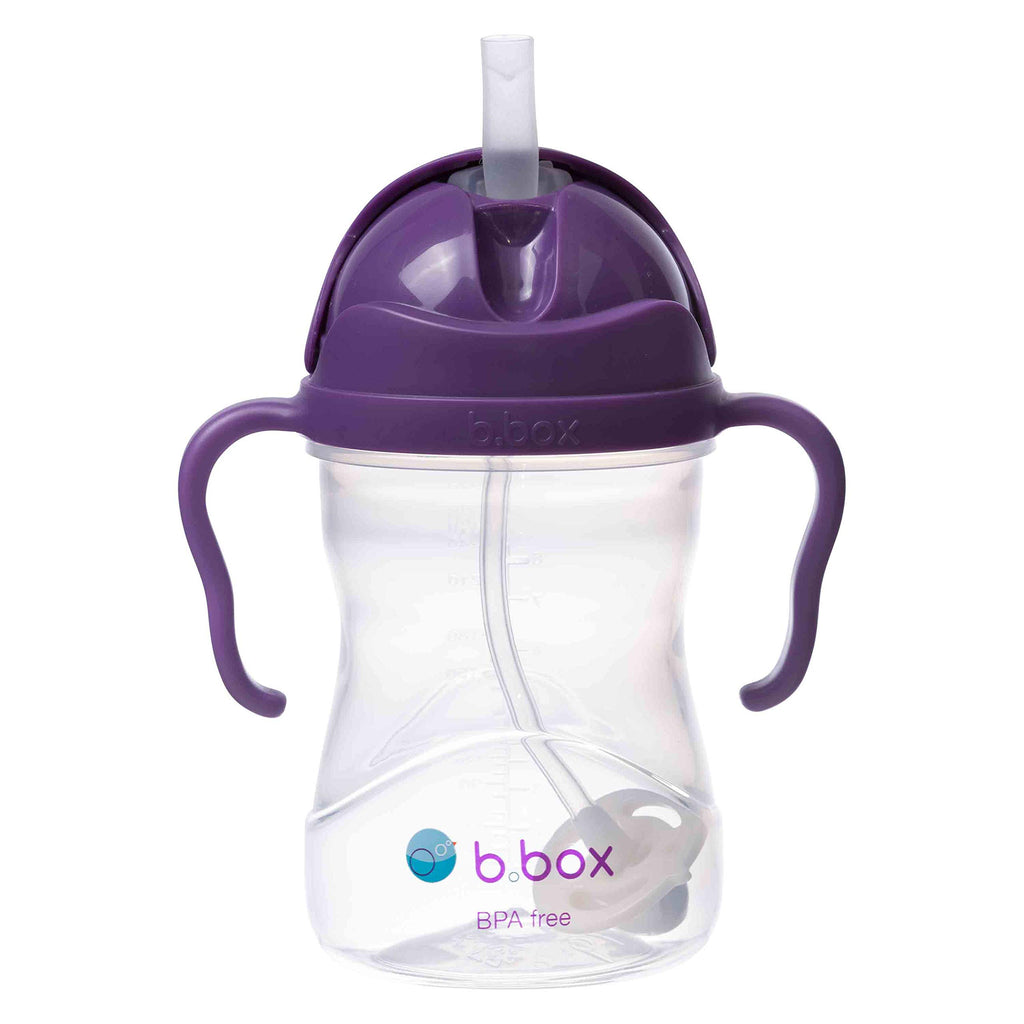 b.box Sippy Cup with Weighted Straw, Toddler Straw Cup, Spill Proof, 8oz