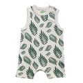 PARADE Organic Tank Rompers - Signature Prints Palm Leaves 2T