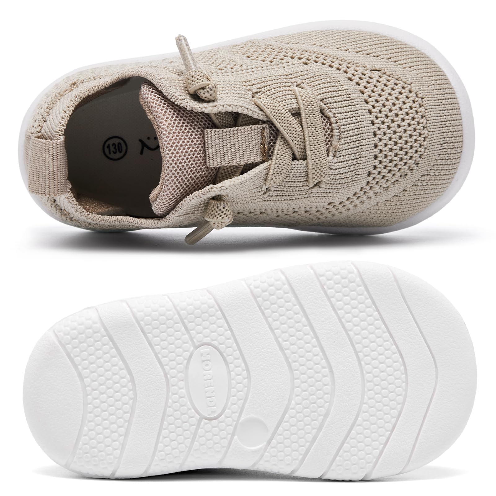 MORENDL Toddler Shoes Baby Walking Sock Shoes Infant Sneakers Boy Girl Barefoot Tennis Shoe Non-Slip Brethable