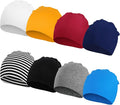 DRESHOW BQUBO 8 Pack Unisex Baby Beanie Hat Infant Toddler Kid Hats Baby Soft Cute Knit Cap Nursery Beanie
