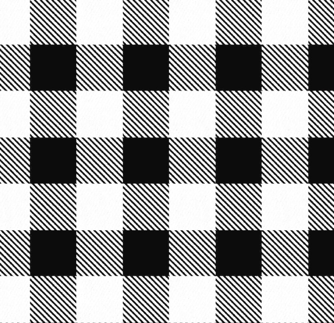 BapronBaby White Buffalo Plaid Bapron - No Neck Tie Safer Bib for Baby & Toddler - Soft Waterproof Stain Resistant - Machine Washable - Sz Baby/Toddler 6m-3T