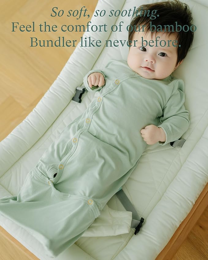 PurComfy Supersoft Baby Sleeper Gowns, Premium Bamboo Viscose Infant Nightgown Sleepers Preemie Newborn Snap Bundler