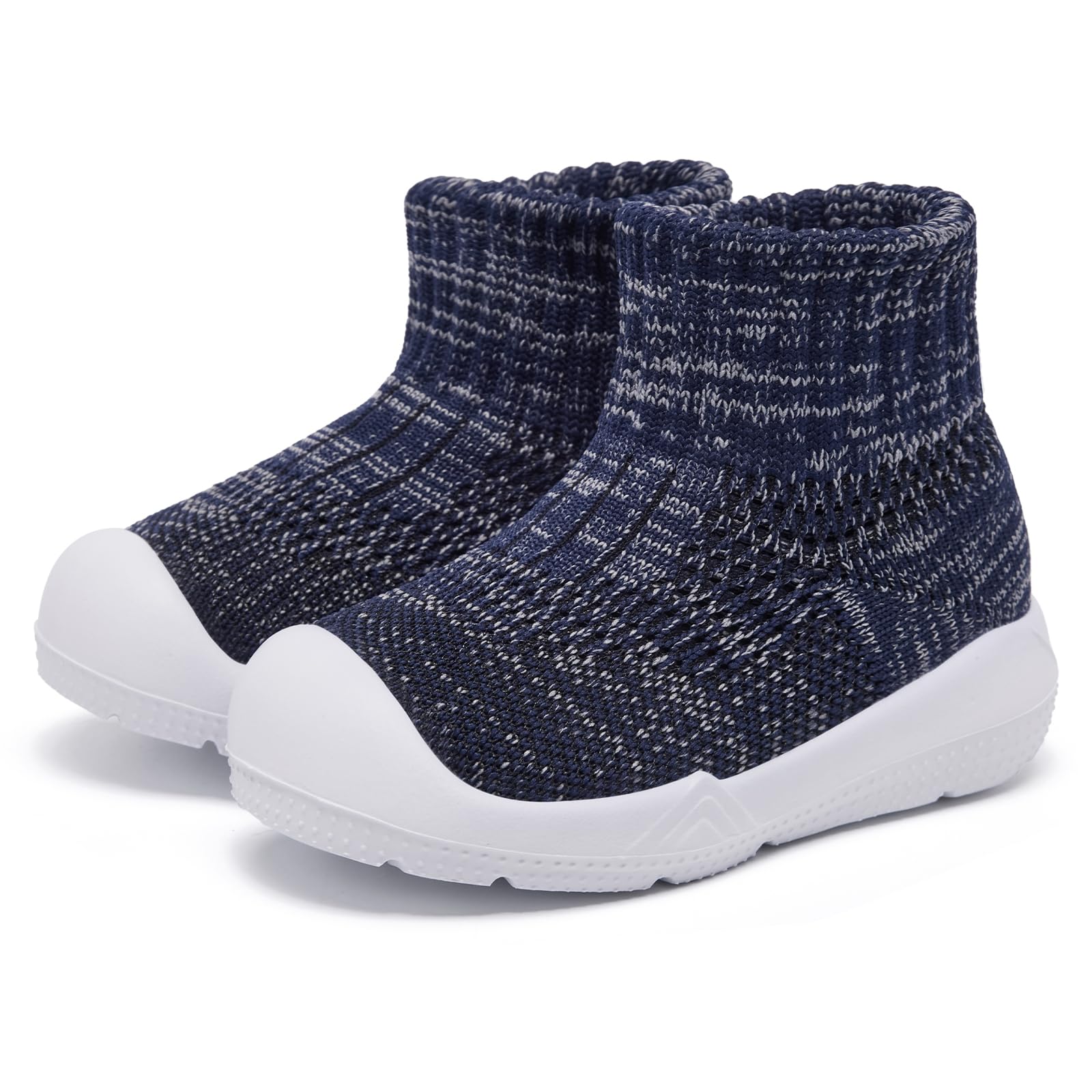 MORENDL Toddler Sock Shoes Baby Walking Shoes Infant Slippers Boys & Girls Non-Slip Sneakers Multi Blue