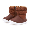 BMCiTYBM Baby Boy Girl Snow Boots Waterproof Infant Winter Warm Booties Nonslip Lightweight Outdoor Shoes for Cold Weather 6 9 12 18 24 Months Brown Size 12-18 Months Toddler