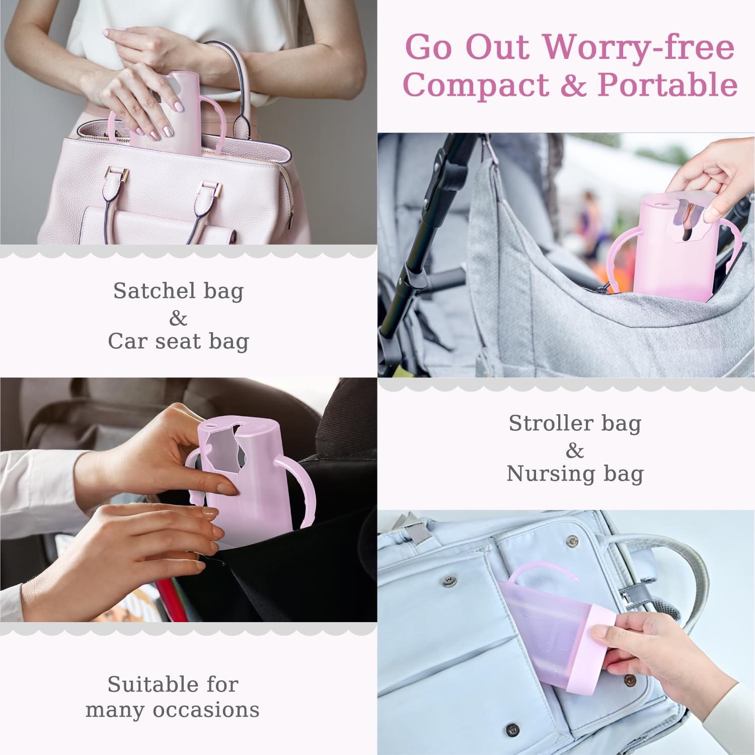 MOMUSE Dual-Lid Squeeze Pouch Holder for Food Pouches & Drink Boxes