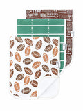 Copper Pearl Premium Baby Burp Cloths - 3-Pack Large Cotton Burp Cloths, Extra Soft Spit Up Rags with 3 Absorbent Layers, Perfect for Baby Boy and Baby Girl Gifts (21" x 10" Size, Blitz Set)